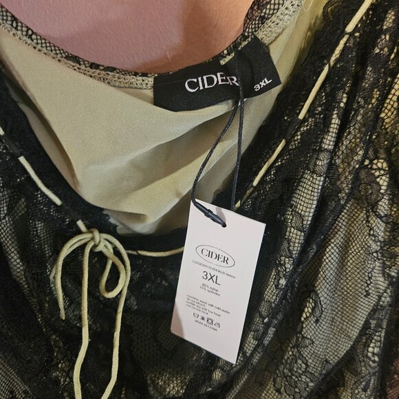 cider goth witchy lace crop top, new with tags 3XL - Picture 4 of 4